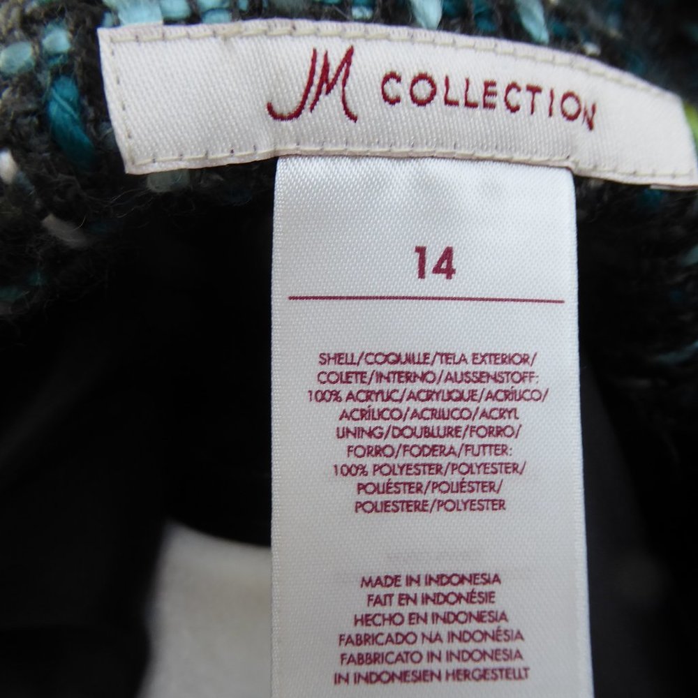 Smart Multi-coloured Tweed Jacket, Fully lined, Size 14 - Picture 5 of 5
